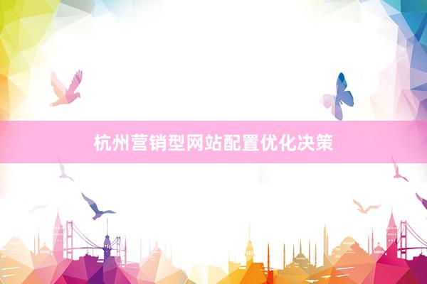杭州营销型网站配置优化决策